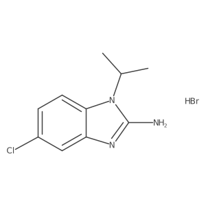 5-chloro-1-isopropyl-1H-benzo[d]imidazol-2-amine hydrobromide结构式