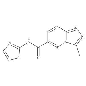 3-Methyl-N-(1,3-thiazol-2-yl)-[1,2,4]triazolo[4,3-b]pyridazine-6-carboxamide Structure