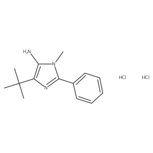 5-tert-butyl-3-methyl-2-phenyl-imidazol-4-amine;dihydrochloride Structure