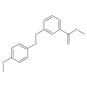 Methyl 3-((4-methoxyphenoxy)methyl)benzoate结构式
