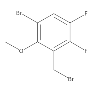 3-Bromo-5,6-difluoro-2-methoxybenzyl bromide Structure