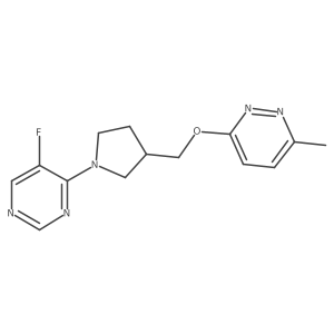 5-Fluoro-4-(3-{[(6-methylpyridazin-3-yl)oxy]methyl}pyrrolidin-1-yl)pyrimidine Structure