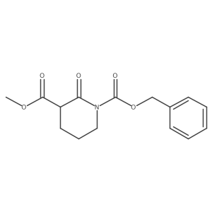 1-Benzyl 3-methyl 2-oxopiperidine-1,3-dicarboxylate Structure