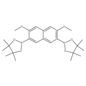 2,2a(2)-(3,6-Dimethoxy-2,7-naphthalenediyl)bis[4,4,5,5-tetramethyl-1,3,2-dioxaborolane]结构式