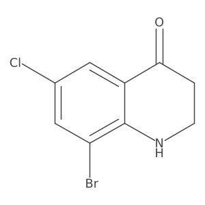 8-bromo-6-chloro-2,3-dihydro-1H-quinolin-4-one Structure