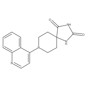 8-(Quinolin-4-yl)-1,3,8-triazaspiro[4.5]decane-2,4-dione结构式