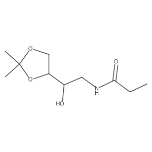 N-[2-(2,2-dimethyl-1,3-dioxolan-4-yl)-2-hydroxyethyl]propanamide Structure