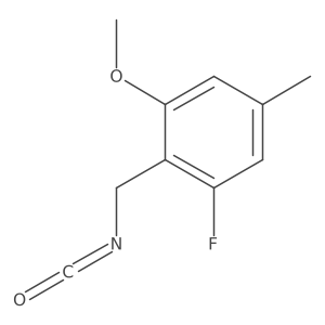 1-Fluoro-2-(isocyanatomethyl)-3-methoxy-5-methylbenzene结构式