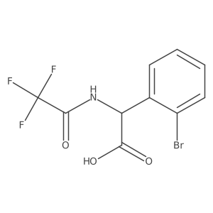 2-(2-Bromophenyl)-2-(trifluoroacetamido)acetic acid Structure