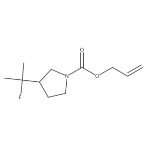 Prop-2-en-1-yl 3-(2-fluoropropan-2-yl)pyrrolidine-1-carboxylate Structure