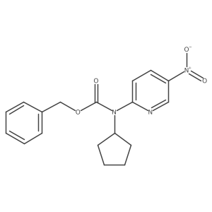 benzyl N-cyclopentyl-N-(5-nitropyridin-2-yl)carbamate结构式