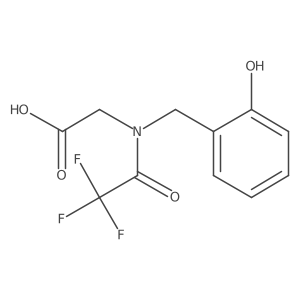 2-{2,2,2-trifluoro-N-[(2-hydroxyphenyl)methyl]acetamido}acetic acid Structure