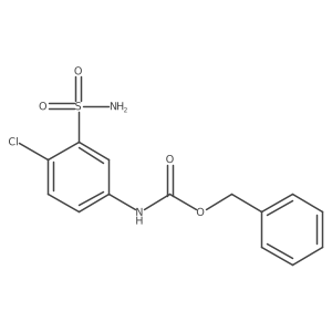 benzyl N-(4-chloro-3-sulfamoylphenyl)carbamate结构式