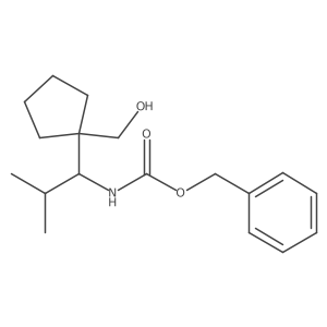 benzyl N-{1-[1-(hydroxymethyl)cyclopentyl]-2-methylpropyl}carbamate结构式