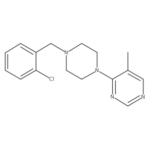 4-{4-[(2-Chlorophenyl)methyl]piperazin-1-yl}-5-methylpyrimidine结构式