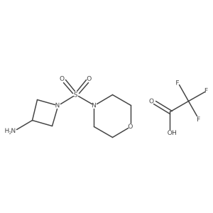 1-(Morpholine-4-sulfonyl)azetidin-3-amine,trifluoroaceticacid Structure