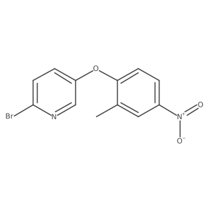 2-Bromo-5-(2-methyl-4-nitrophenoxy)pyridine Structure