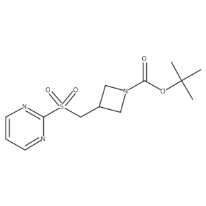Tert-butyl 3-[(pyrimidine-2-sulfonyl)methyl]azetidine-1-carboxylate结构式
