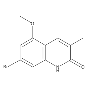 7-Bromo-5-methoxy-3-methylquinolin-2(1H)-one Structure