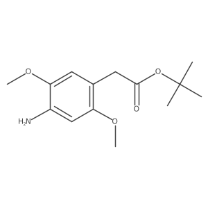 Tert-butyl 2-(4-amino-2,5-dimethoxyphenyl)acetate Structure