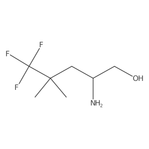 (S)-2-Amino-5,5,5-trifluoro-4,4-dimethylpentan-1-ol结构式