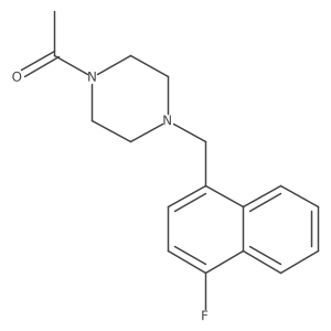 1-{4-[(4-Fluoronaphthalen-1-yl)methyl]piperazin-1-yl}ethan-1-one结构式