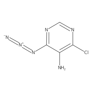 4-Azido-6-chloropyrimidin-5-amine结构式