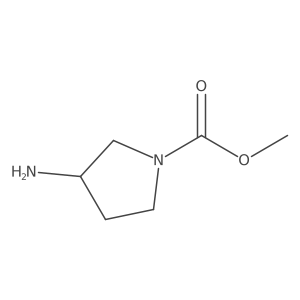 (S)-methyl 3-aminopyrrolidine-1-carboxylate结构式