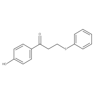 1-(4-Hydroxyphenyl)-3-(phenylthio)-1-propanone Structure