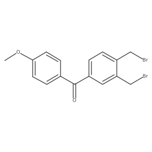 [3,4-Bis(bromomethyl)phenyl](4-methoxyphenyl)methanone结构式