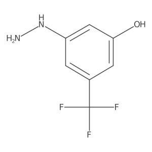 3-Hydrazinyl-5-(trifluoromethyl)phenol Structure