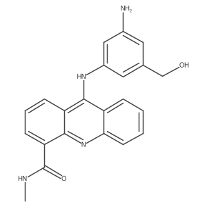 9-[[3-Amino-5-(hydroxymethyl)phenyl]amino]-N-methyl-4-acridinecarboxamide Structure