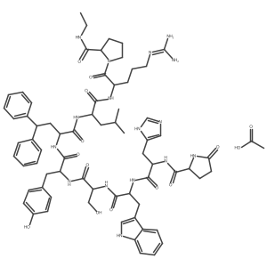 (D-Bha(sup 6)-Pro-NHEt(sup 9))-LHRH acetate Structure