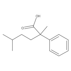 2,5-Dimethyl-2-phenylhexanoic acid Structure