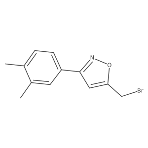 5-Bromomethyl-3-(3,4-dimethyl-phenyl)-isoxazole结构式