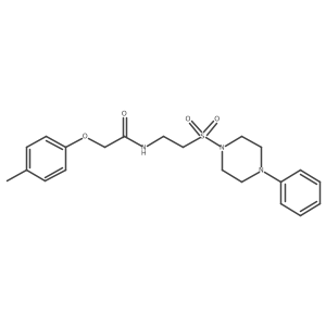 N-(2-((4-phenylpiperazin-1-yl)sulfonyl)ethyl)-2-(p-tolyloxy)acetamide Structure