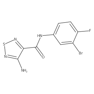 4-amino-N-(3-bromo-4-fluorophenyl)-1,2,5-thiadiazole-3-carboxamide Structure