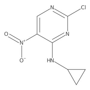 2-chloro-N-cyclopropyl-5-nitropyrimidin-4-amine Structure