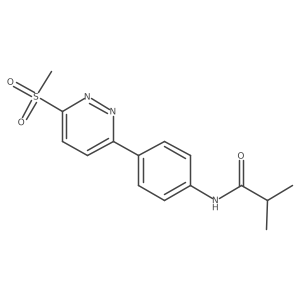 N-(4-(6-(methylsulfonyl)pyridazin-3-yl)phenyl)isobutyramide Structure