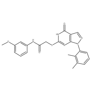 2-((1-(2,3-dimethylphenyl)-4-hydroxy-1H-pyrazolo[3,4-d]pyrimidin-6-yl)thio)-N-(3-methoxyphenyl)acetamide Structure