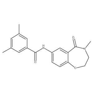 3,5-dimethyl-N-(4-methyl-5-oxo-2,3,4,5-tetrahydrobenzo[f][1,4]oxazepin-7-yl)benzamide Structure