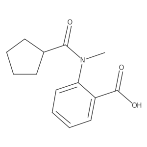 2-[(Cyclopentylcarbonyl)methylamino]benzoic acid结构式
