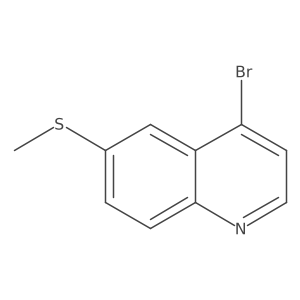 4-Bromo-6-(methylthio)quinoline Structure