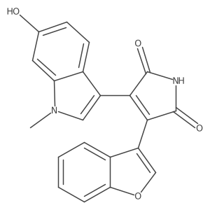 3-(benzofuran-3-yl)-4-(6-hydroxy-1-methyl-1H-indol-3-yl)-1H-pyrrole-2,5-dione Structure