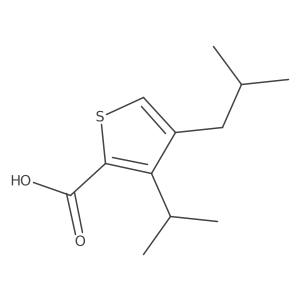 4-Isobutyl-3-isopropylthiophene-2-carboxylic acid结构式