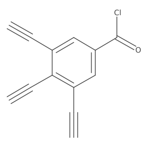 3,4,5-Triethynylbenzoyl chloride Structure