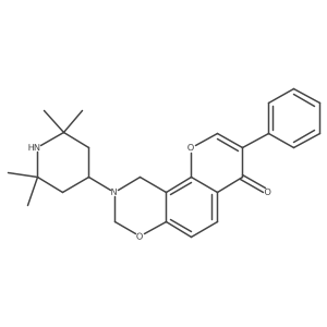 3-phenyl-9-(2,2,6,6-tetramethylpiperidin-4-yl)-9,10-dihydrochromeno[8,7-e][1,3]oxazin-4(8H)-one Structure
