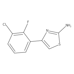 4-(3-Chloro-2-fluorophenyl)-1,3-thiazol-2-amine Structure
