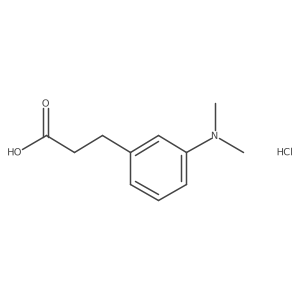 3-[3-(Dimethylamino)phenyl]propanoic acid hydrochloride Structure