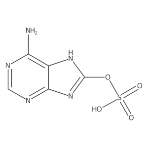 9H-Purin-8-ol, 6-amino-, 8-(hydrogen sulfate)结构式